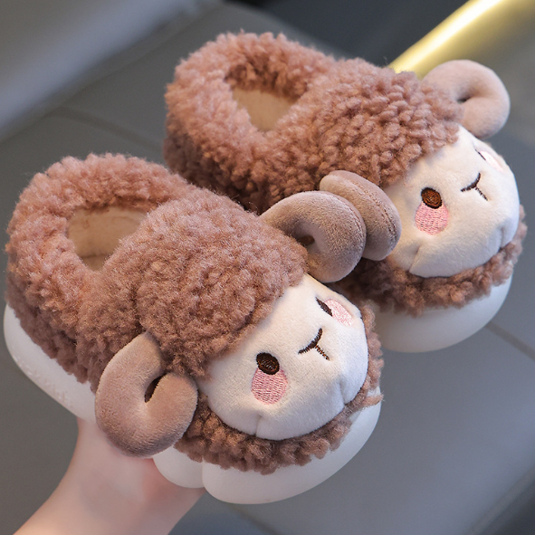 Kinder Sloffen mit Schafchen – WoollySteps