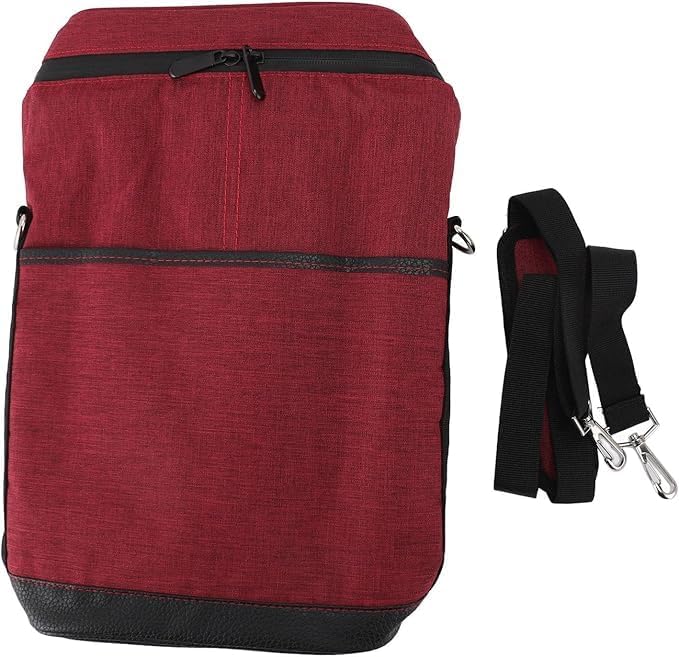 Isolierte 2-Flaschen-Weinkühltasche mit verstellbarem Gurt