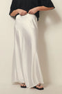 Hohe Taille Satinrock – Leona