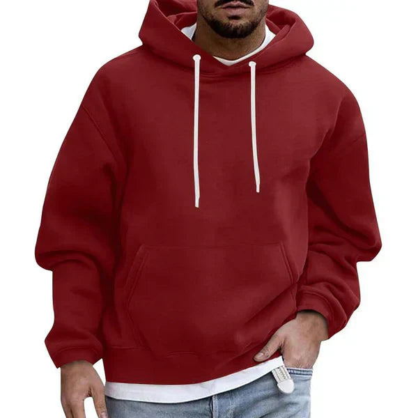 Oversize-Herrenhoodie mit Kängurutasche – Herbstedition Matteo