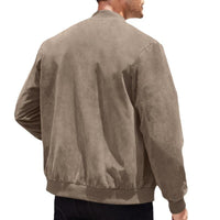 Leichte Herren Übergangsjacke im Wildleder-Look mit Stehkragen – Damian