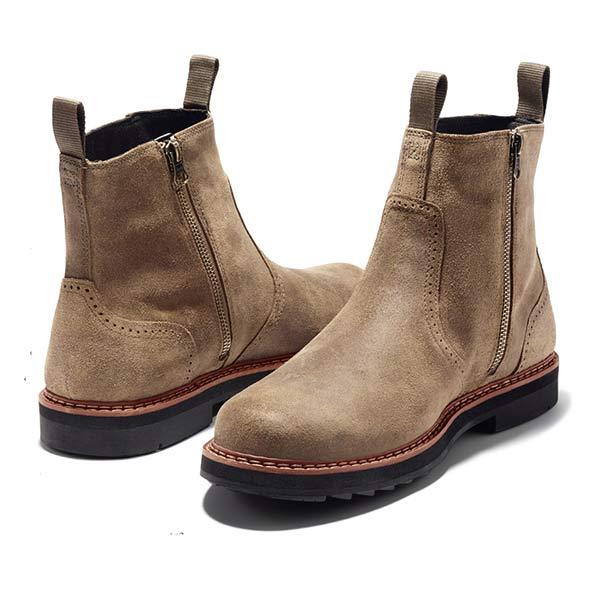 Herren Chelsea Boots klassisch aus Kunstleder mit Elastikeinsatz – Neron