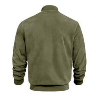 Leichte Herren Übergangsjacke im Wildleder-Look mit Stehkragen – Damian