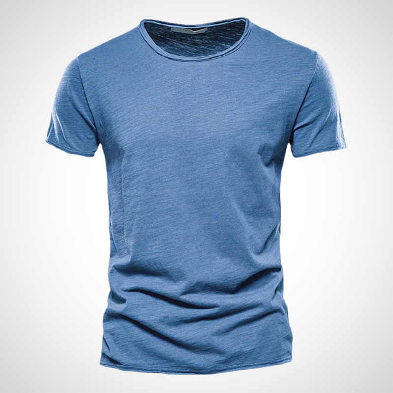 Klassisches Atmungsaktives Baumwollshirt für Herren – Marco