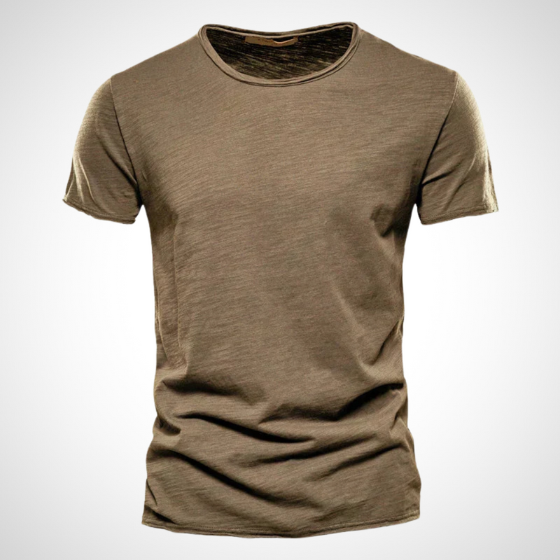 Klassisches Atmungsaktives Baumwollshirt für Herren – Marco