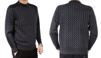 Herren-Pullover mit Karo-Strickmuster – Fabian
