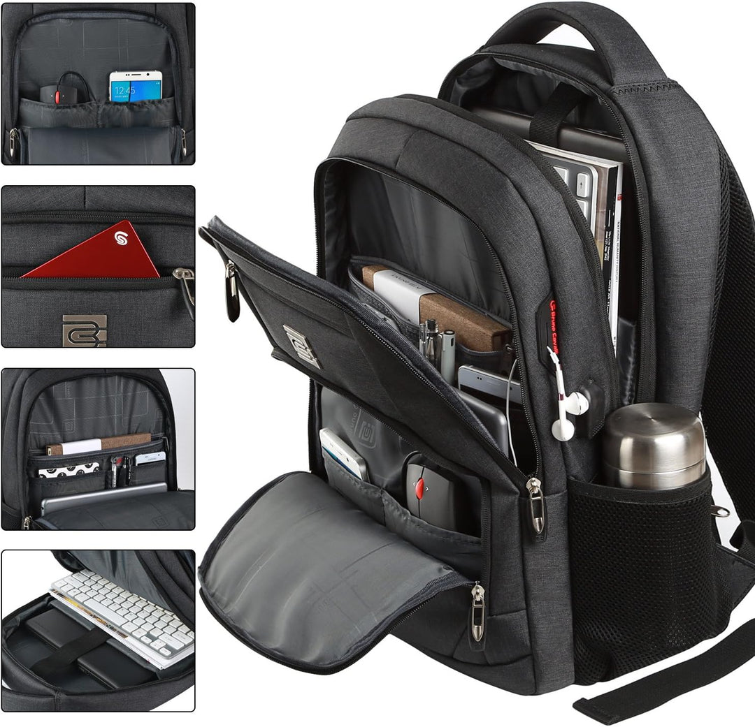 Dunne anti-diefstal laptoprugzak met USB-oplaadpoort