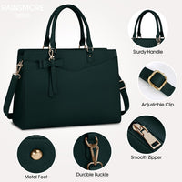 Wasserdichte Laptop-Tasche aus PU-Leder mit multifunktionalem Design für Damen