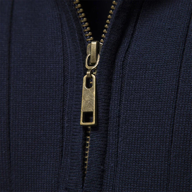 Herren Herbstpullover mit Reißverschluss – Daan