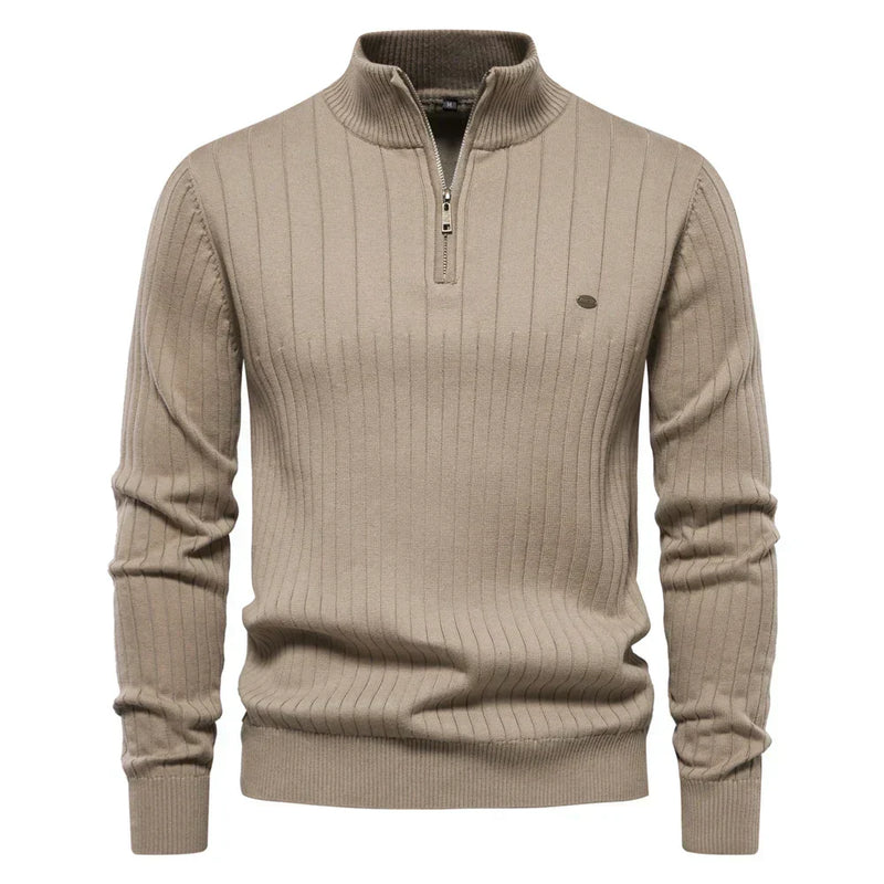 Herren Herbstpullover mit Reißverschluss – Daan