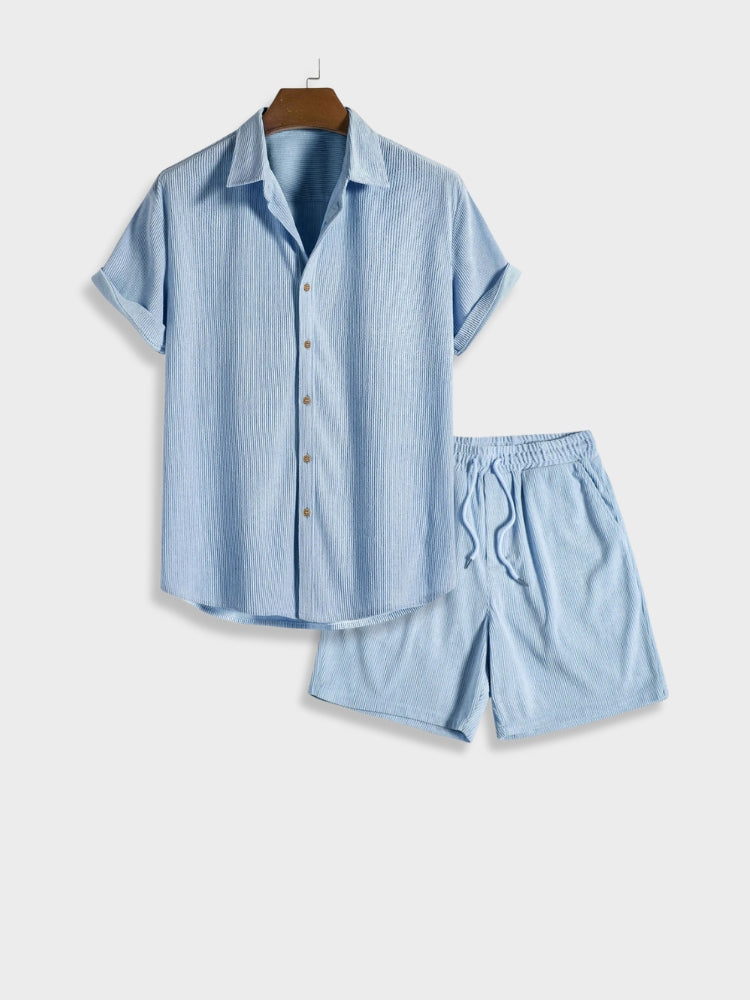 Herren Corduroy Shorts mit Knopfverschluss – Sven