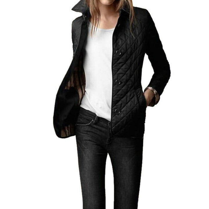 Gepolstertes Damenjacke mit Knöpfen – Elin