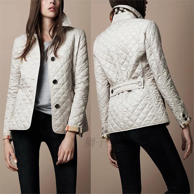 Gepolstertes Damenjacke mit Knöpfen – Elin
