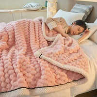 Doppellagige Coral-Velvet-Decke für Herbst & Winter – TurtleWarm