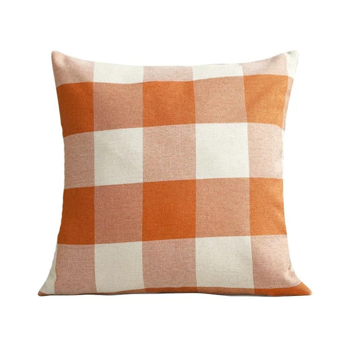 Gemütliche Karierte Kissenhülle im Landhausstil – Autumn Plaid