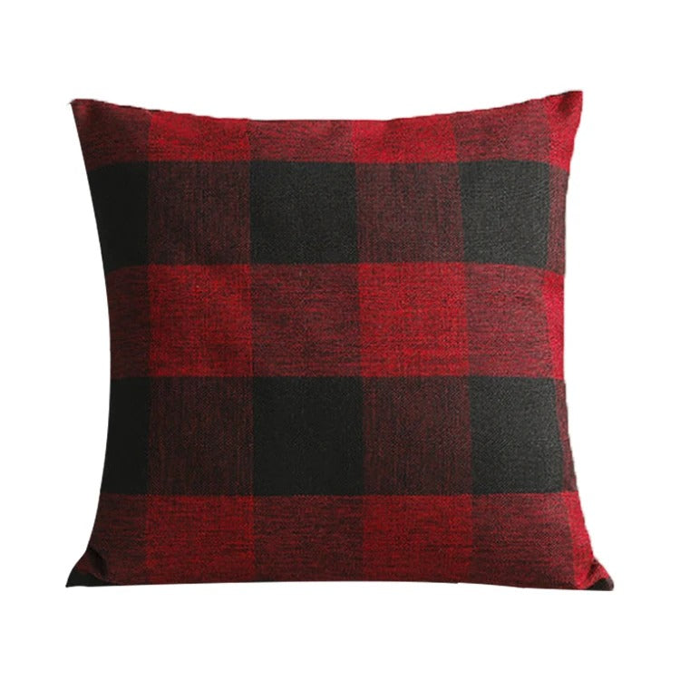 Gemütliche Karierte Kissenhülle im Landhausstil – Autumn Plaid