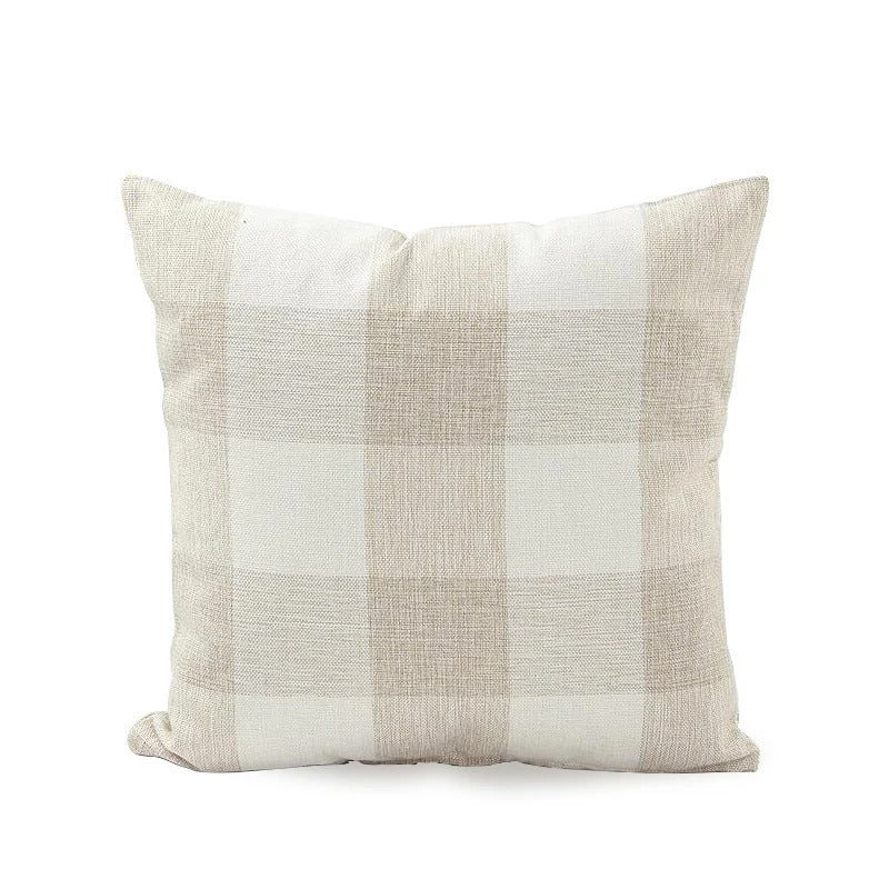 Gemütliche Karierte Kissenhülle im Landhausstil – Autumn Plaid