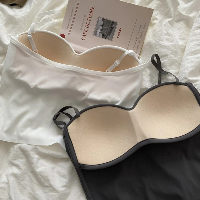 Set von 4 Leichten Tanktops mit Eingebautem Bandeau BH - Tiana