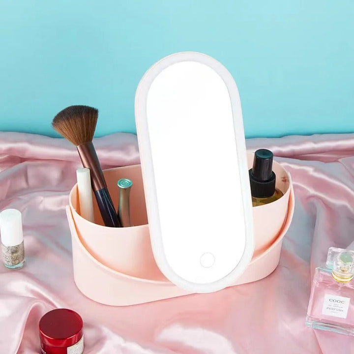 Make-up Koffer mit LED Spiegel - Lumivault
