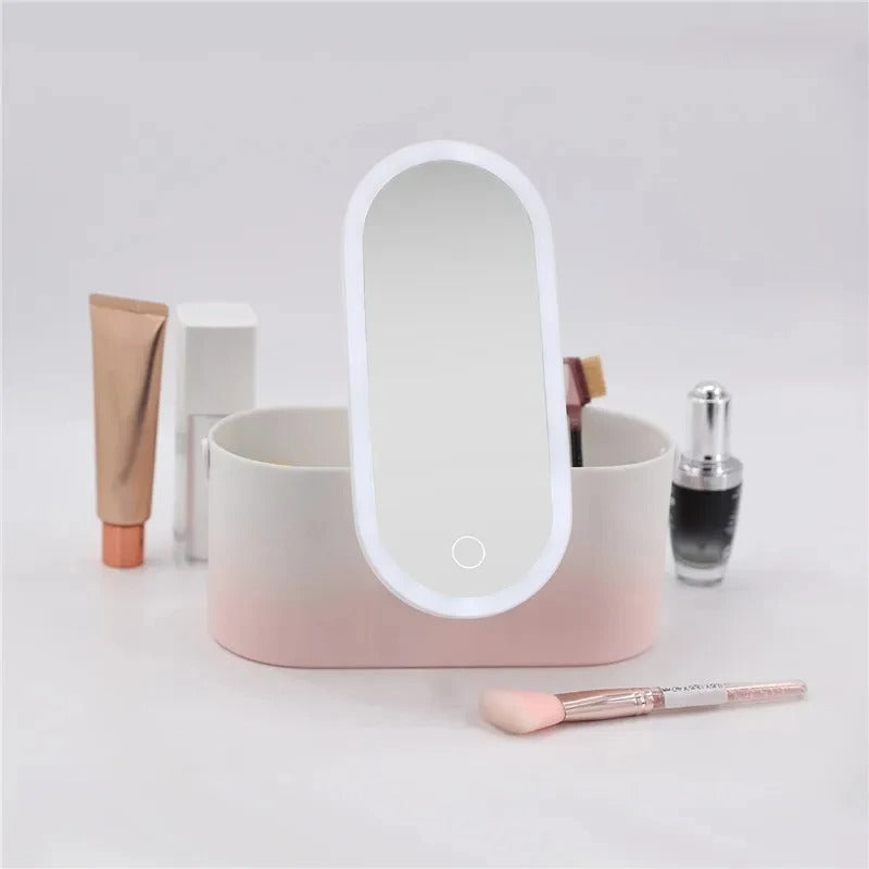 Make-up Koffer mit LED Spiegel - Lumivault
