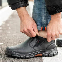 Herren Sicherheitsschuhe wasserdicht mit Stahlkappe & breiter Passform – Arvid