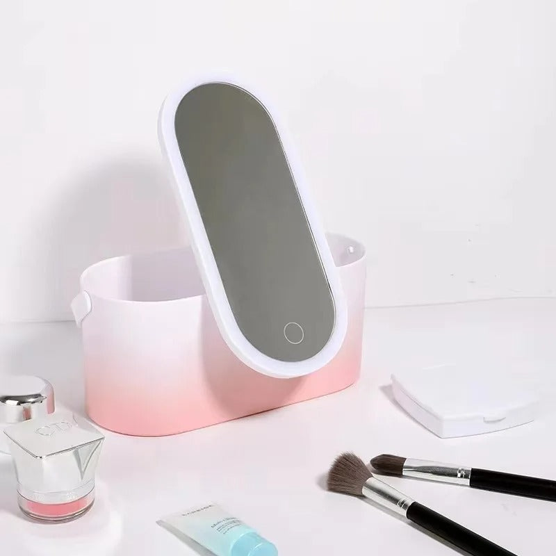 Make-up Koffer mit LED Spiegel - Lumivault