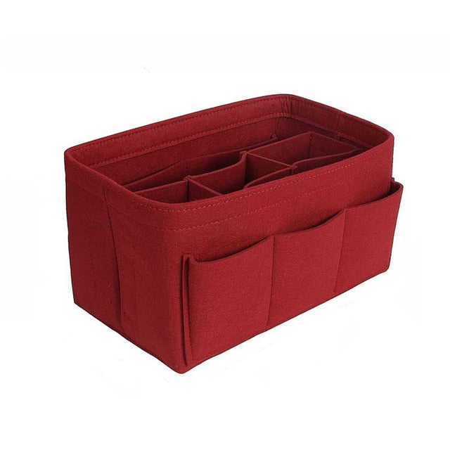 Filz Handtaschen- und Make-up-Organizer Einsatz – Kaufe 1, Erhalte 1 GRATIS Multi-Taschen Aufbewahrung