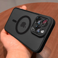 Matte Armour Magnetic Case with Shock Protection & Magsafe Support – 1+1 FREE-Black-For iPhone 16e-State of Style