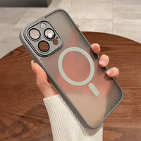 Matte Armour Magnetic Case with Shock Protection & Magsafe Support – 1+1 FREE-Dark Purple-For iPhone 16e-State of Style
