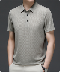 Herrenpolo aus atmungsaktivem Mesh – Matteo