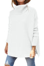 Warme locker sitzende Damenpullover mit Rollkragen - Amara