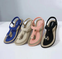Leichte flache Sommer-Sandalen für Damen – Elodie