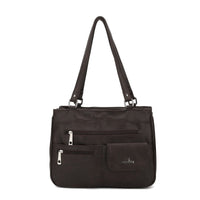 Multi-Compartment Damen Schulter- und Crossbody-Tasche – FlexiCarry