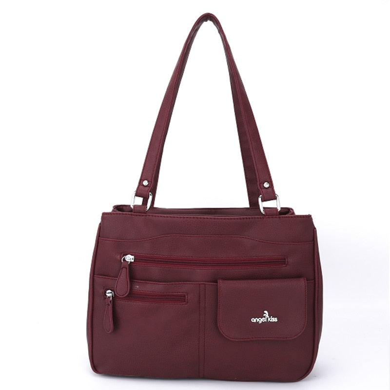 Multi-Compartment Damen Schulter- und Crossbody-Tasche – FlexiCarry