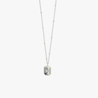 Necklace with Zirconia Stone - Celeste-Silver-Nora Luxe