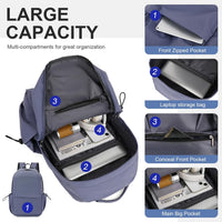 Leichte wasserabweisende Laptop-Rucksack mit mehreren Taschen – 15,6" TravelPro-Serie