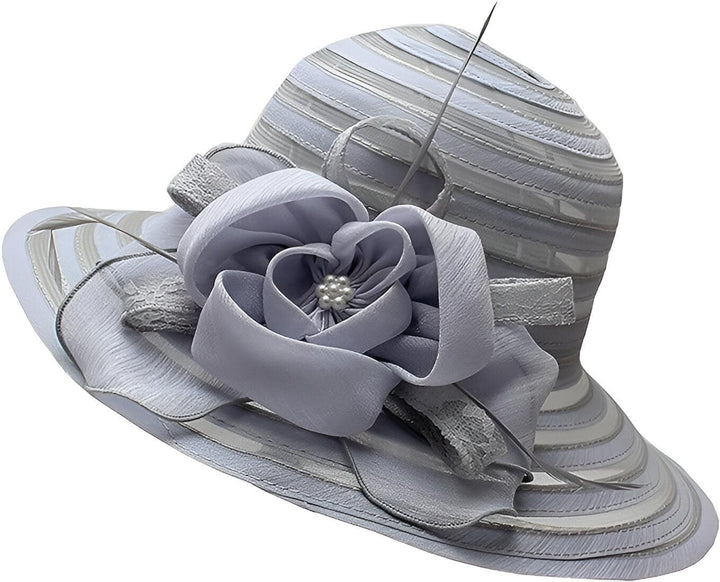 Eleganter Damen Sonnenhut aus Organza – Mirielle