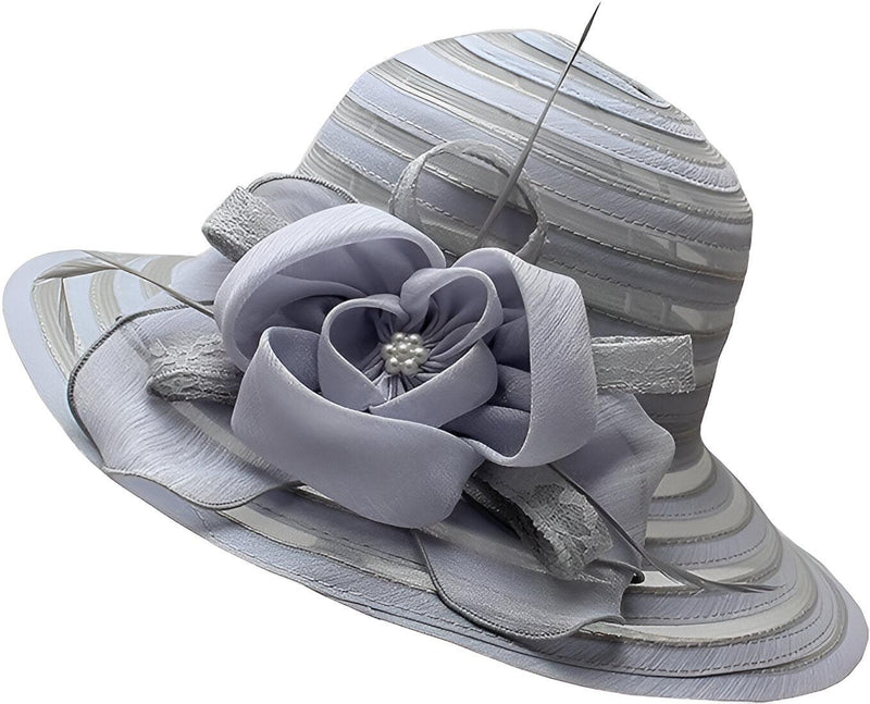Eleganter Damen Sonnenhut aus Organza – Mirielle