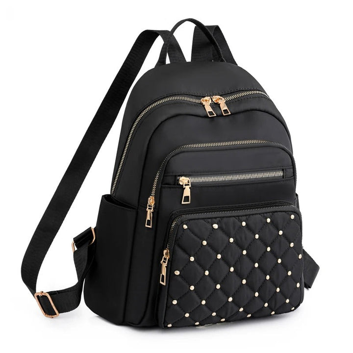 Leichter wasserabweisender Nylon-Rucksack für Damen – Reisen & Schule