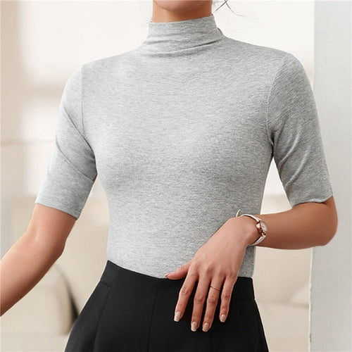 Nahtlose Damenrollkragenpullover mit schlanker Passform – Nina
