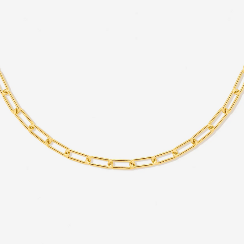 Paperclip Choker Necklace - Lina-Gold-Nora Luxe