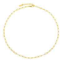 Paperclip Choker Necklace - Lina-Gold-Nora Luxe
