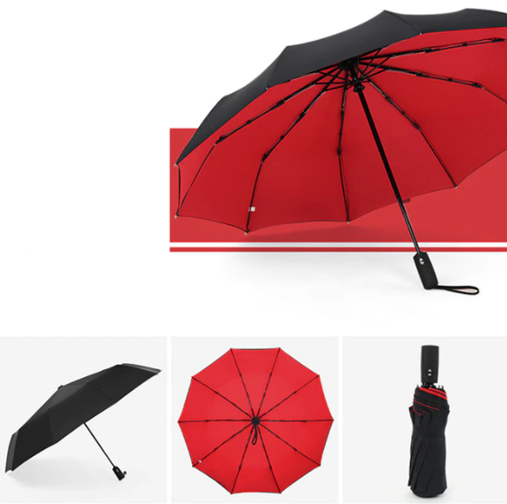 Sturmsicherer & Faltbarer Regenschirm – AeroShield