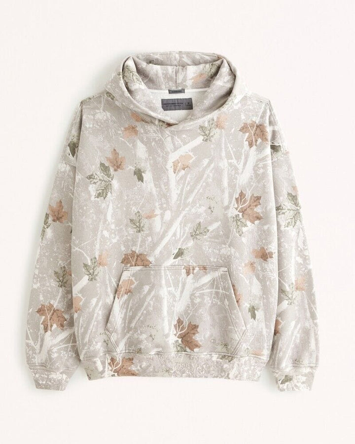 Kuscheliger Herbst-Kapuzenpullover mit Rückenprint – Love