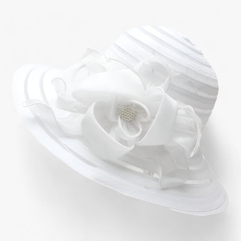 Eleganter Damen Sonnenhut aus Organza – Mirielle