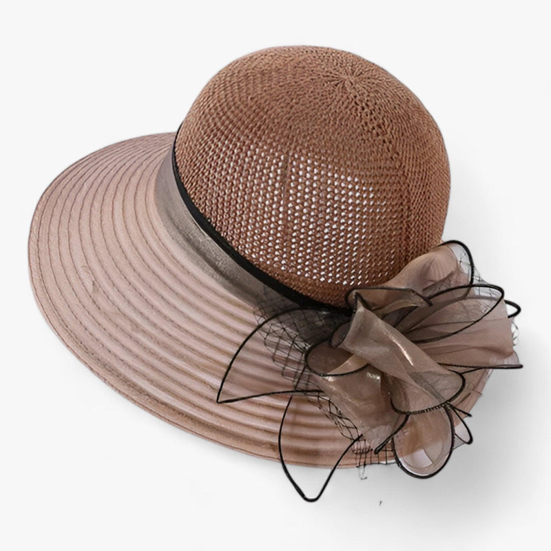 Eleganter Damen Sonnenhut mit breiter Krempe – Bellavue