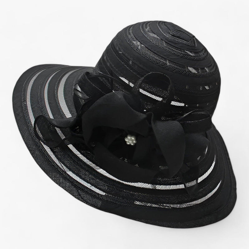 Eleganter Damen Sonnenhut aus Organza – Mirielle