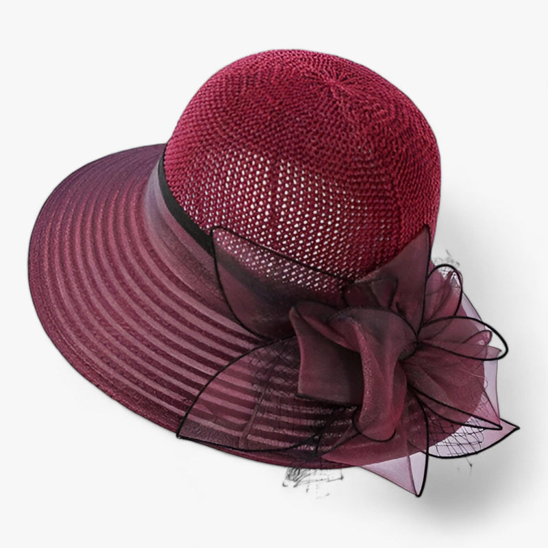 Eleganter Damen Sonnenhut mit breiter Krempe – Bellavue