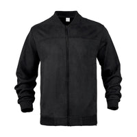 Leichte Herren Übergangsjacke im Wildleder-Look mit Stehkragen – Damian