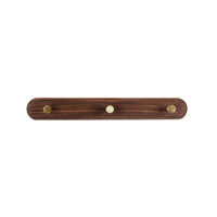Wandgarderobe aus Holz mit Messinghaken - LignaHook